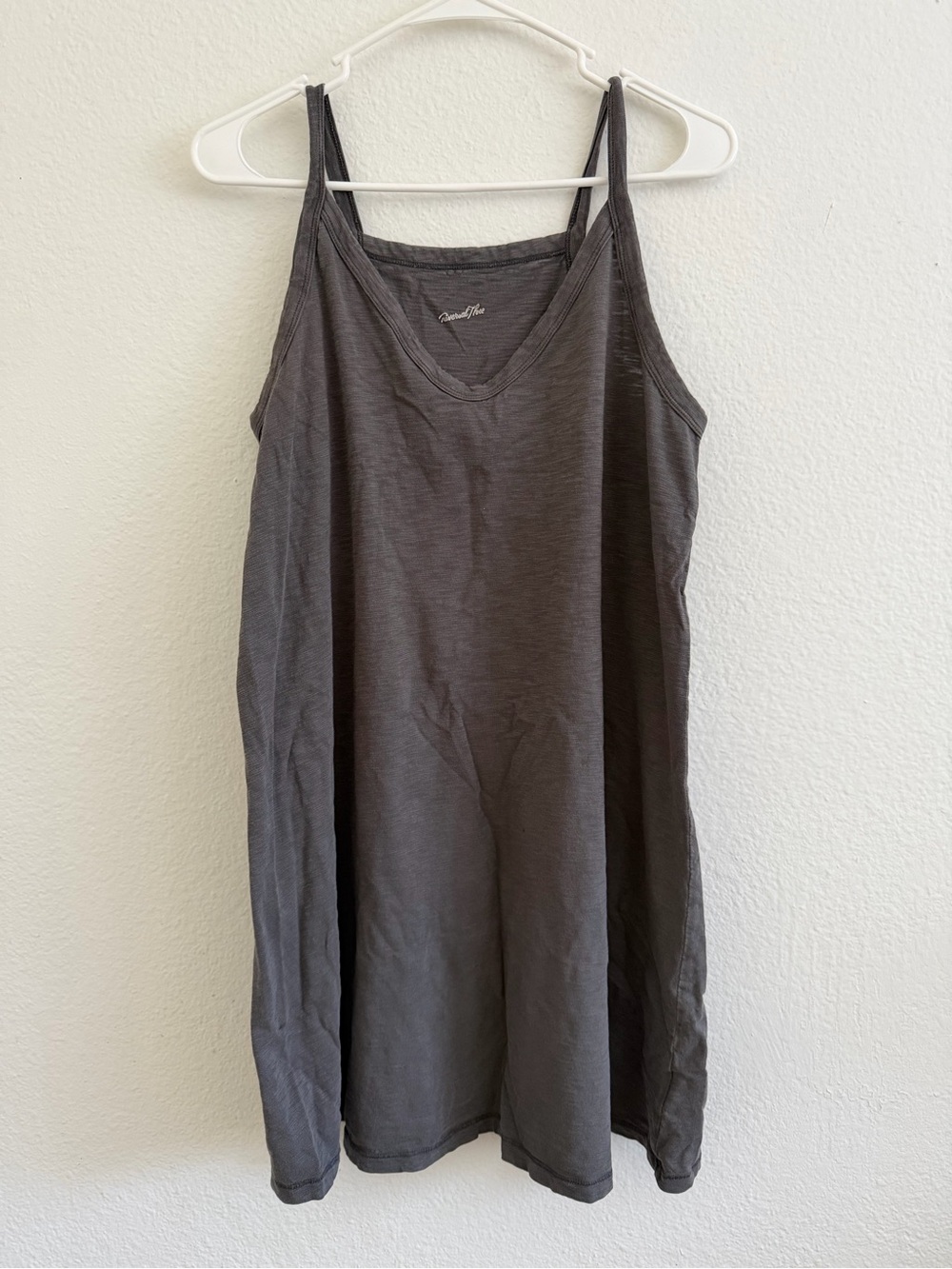 Casual Dark Gray Tank Dress
